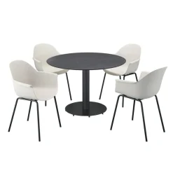 Gartenstuhlset 'Marietta' Stahl weiß 56 x 84 x 56 cm 4 Stück