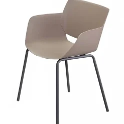 Gartenstuhlset 'Silvie' Stahl braun 6 Stück