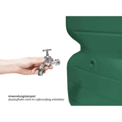 Gartentank 'BASICline CUBUS' dunkelgrün 1000 l