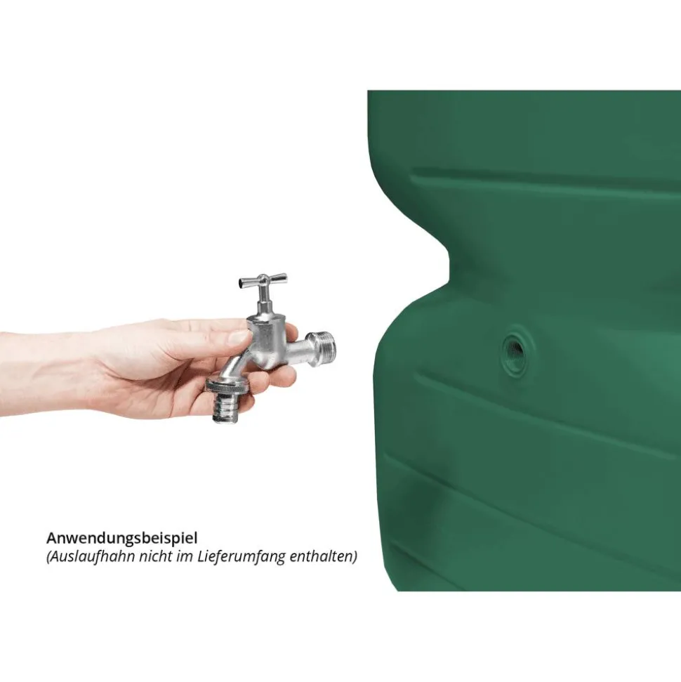 Gartentank 'BASICline CUBUS' dunkelgrün 1000 l