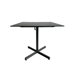 Gartentisch 'Acaplan' klappbar Stahl/HPL anthrazit 80 x 80 x 74 cm