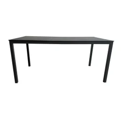 Gartentisch 'Acaplan' Stahl/HPL anthrazit 160 x 80 x 74 cm