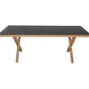Gartentisch 'Catania' Aluminium/Glas 90 x 74 x 200 cm