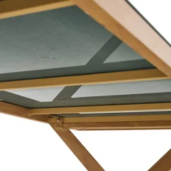 Gartentisch 'Catania' Aluminium/Glas 90 x 74 x 200 cm