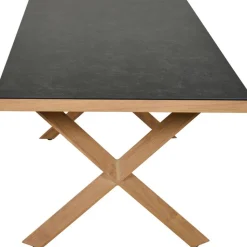 Gartentisch 'Catania' Aluminium/Glas 90 x 74 x 200 cm