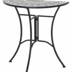 Gartentisch 'Como' Stahl/Keramik 35,5 x 71 x 70 cm