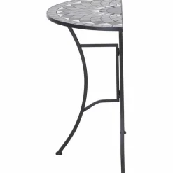 Gartentisch 'Como' Stahl/Keramik 35,5 x 71 x 70 cm
