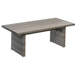 Gartentisch 'Delia' Aluminium/Polywood 94 x 74 x 210 cm