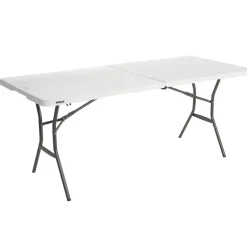 Gartentisch klappbar Stahl/Kunststoff 76 x 74 x 183 cm