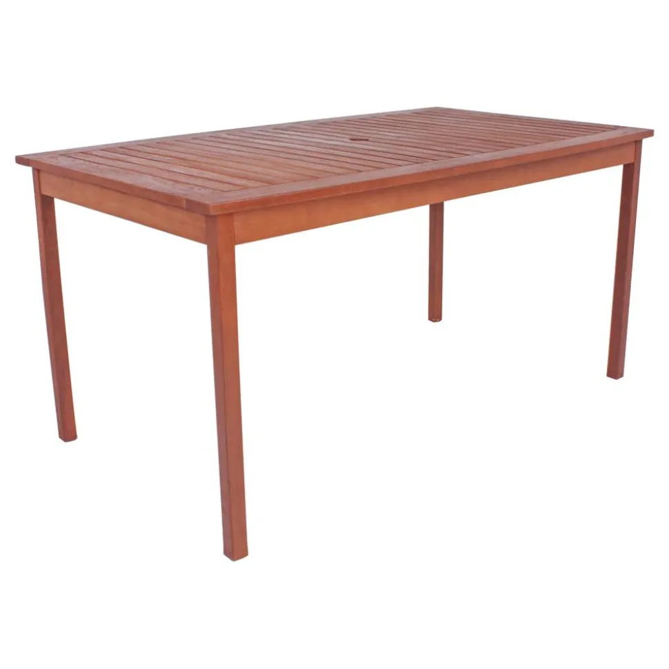 Gartentisch 'Madison' Eukalyptusholz 150 x 90 x 73 cm