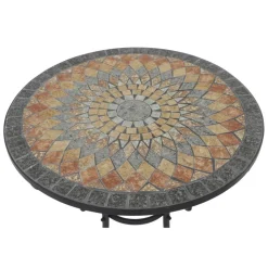 Gartentisch 'Prato' Stahl/Keramik Ø 70 x 69,5 cm