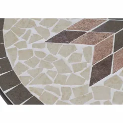 Gartentisch 'Stella' klappbar Stahl/Keramik 70 x 71 x 35,5 cm