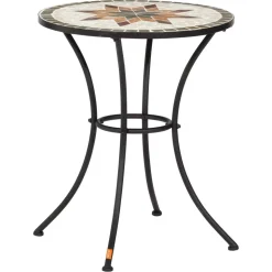 Gartentisch 'Stella' Stahl/Keramik Ø 60 x 70 cm