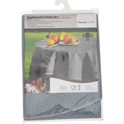 Gartentischdecke rund silbergrau Ø 130 cm
