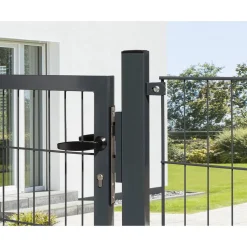 Gartentor 'Bent Easy' Stahl anthrazit 100 x 80 cm