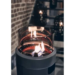 Gas-Feuerstelle 'Nova LED M' grau Ø 36 x 88 cm