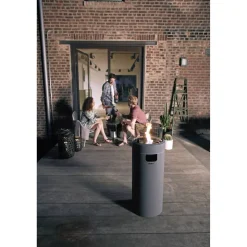 Gas-Feuerstelle 'Nova LED M' grau Ø 36 x 88 cm