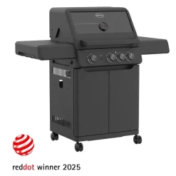 Gasgrill 'Allflame Peer 3' schwarz 127 x 118 x 61 cm