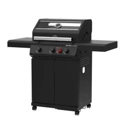 Gasgrill 'Artiso G3 Nero' schwarz 128 x 114,5 x 53 cm