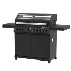 Gasgrill 'Artiso G6-SB Nero' schwarz 158 x 114,5 x 53 cm