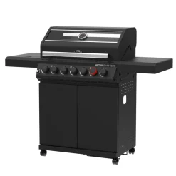 Gasgrill 'Artiso G4-SB Nero' schwarz 139 x 114,5 x 53 cm