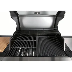 Gasgrill 'Augusta' silbern 4+1 Brenner 17 kW 150,5 x 116,5 x 58 cm