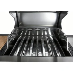 Gasgrill 'Augusta' silbern 4+1 Brenner 17 kW 150,5 x 116,5 x 58 cm