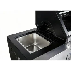 Gasgrill 'Augusta' silbern 4+1 Brenner 17 kW 150,5 x 116,5 x 58 cm