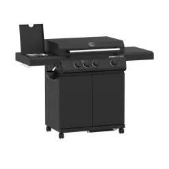 Gasgrill 'BBQ Plancha Artiso G3-PL Nero' schwarz 139,5 x 59,2 x 101,9 cm