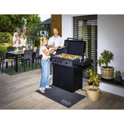 Gasgrill 'BBQ Plancha Artiso G3-PL Nero' schwarz 139,5 x 59,2 x 101,9 cm