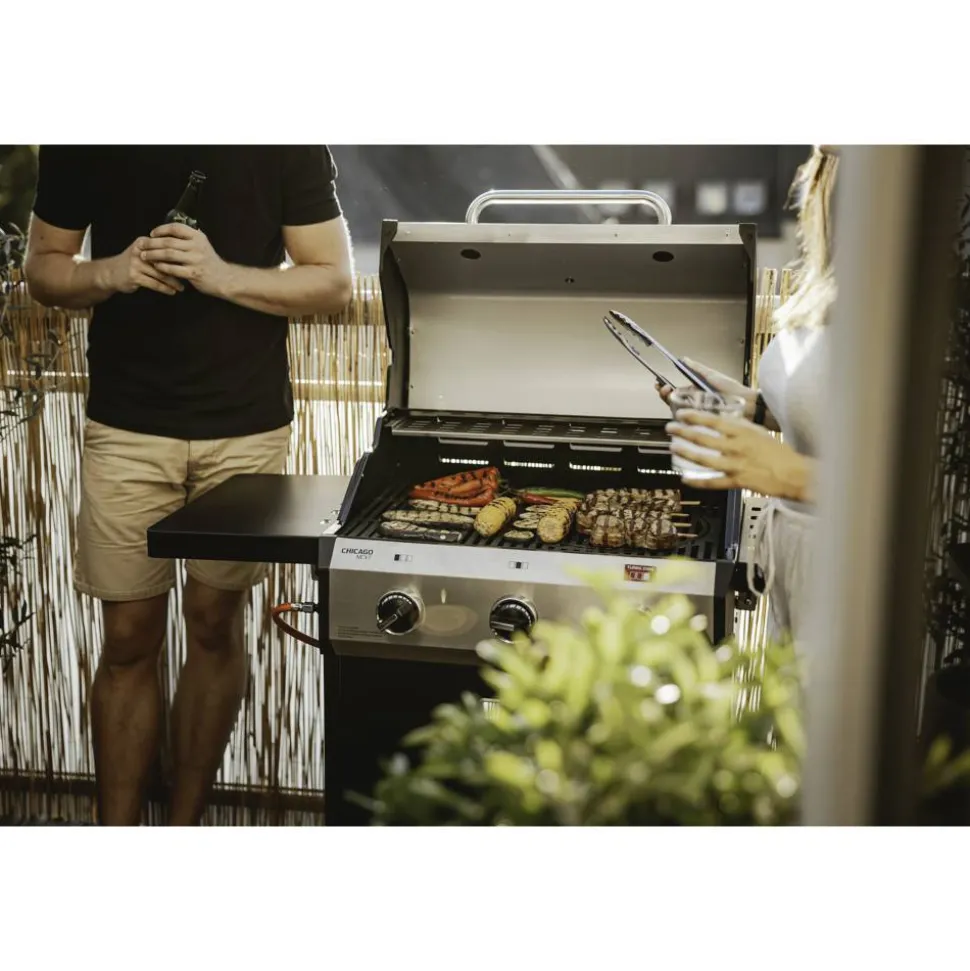 Gasgrill 'Chicago Next 3 R Turbo' schwarz 124 x 108 x 51 cm