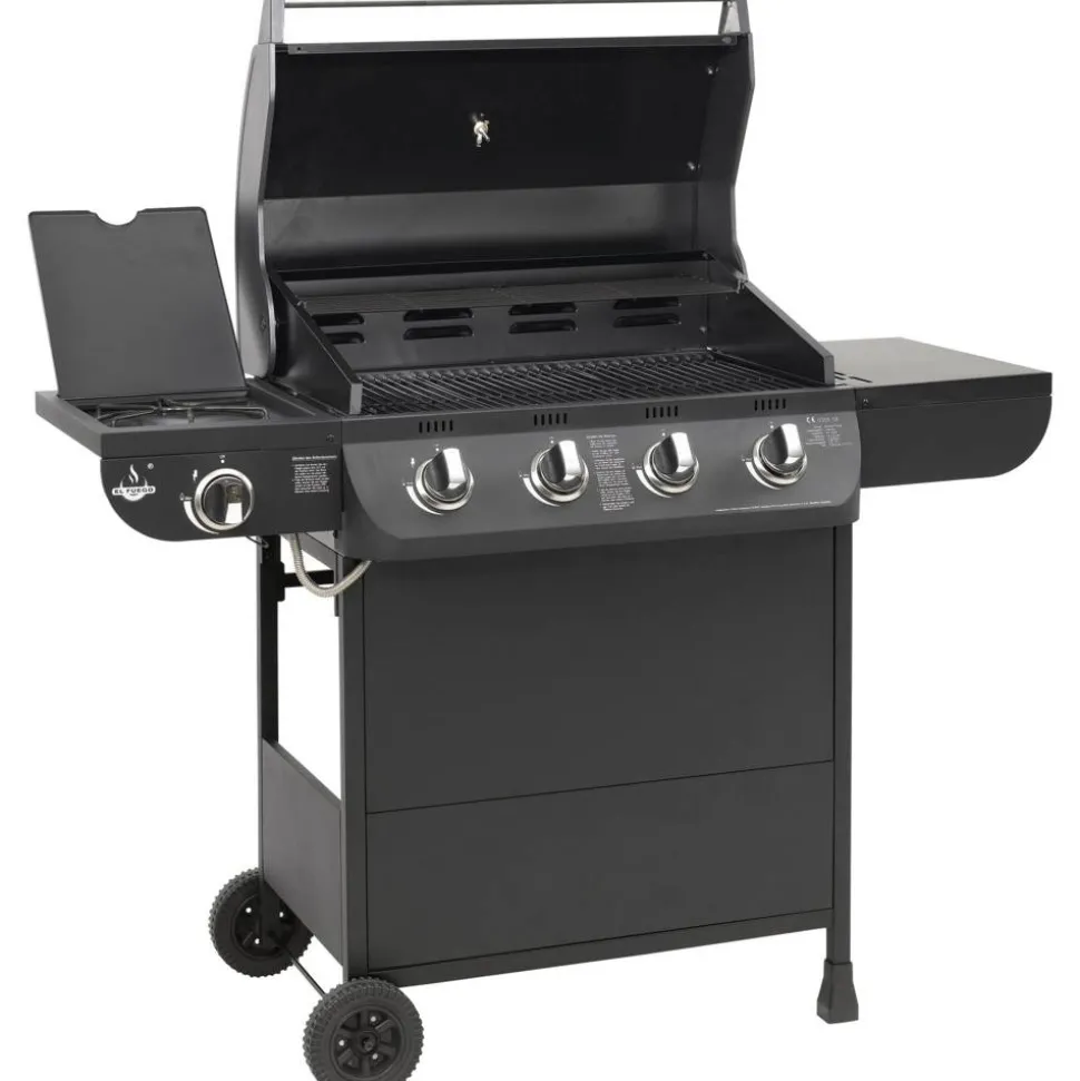 Gasgrill 'Columbus' schwarz 107,5 x 130 x 58,5 cm