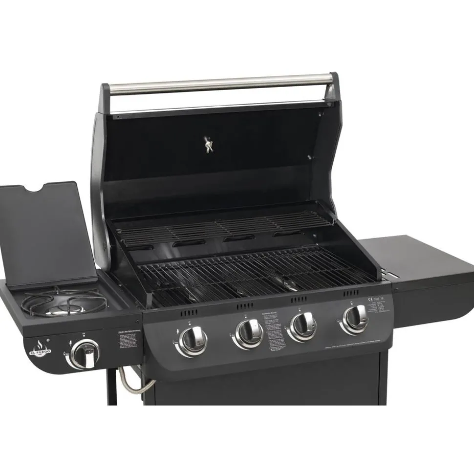Gasgrill 'Columbus' schwarz 107,5 x 130 x 58,5 cm