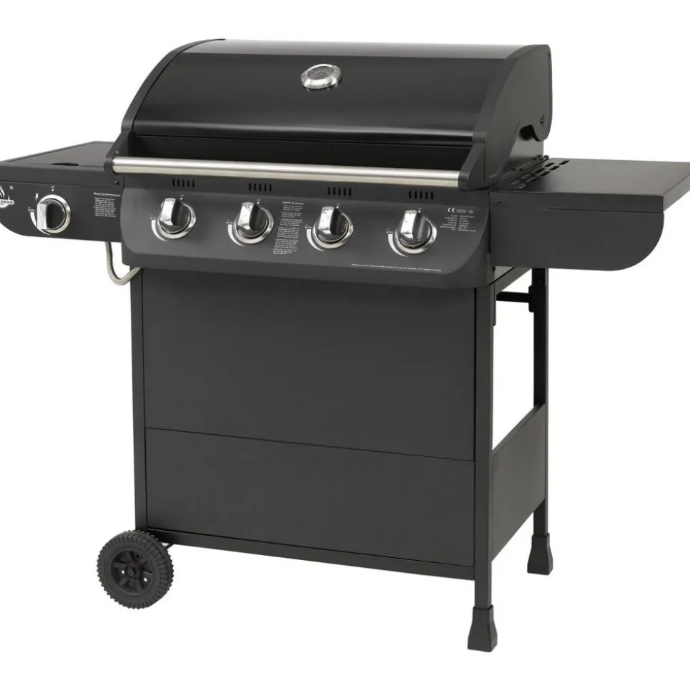 Gasgrill 'Columbus' schwarz 107,5 x 130 x 58,5 cm