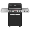 Gasgrill 'Cruster IK Uniq Pro 3' schwarz, silber 147 x 121 x 69,5 cm