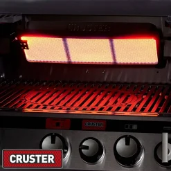 Gasgrill 'Cruster IK Uniq Pro 3' schwarz, silber 147 x 121 x 69,5 cm