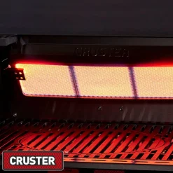 Gasgrill 'Cruster Uniqe 3' schwarz/silber 145 x 120 x 65,5 cm