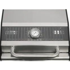 Gasgrill 'Jesolo' silbern 47,5 x 31,3 x 43,2 cm