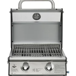 Gasgrill 'Jesolo' silbern 47,5 x 31,3 x 43,2 cm