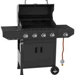Gasgrill 'Laredo' schwarz 123,5 x 107,5 x 52 cm