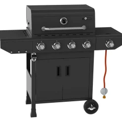 Gasgrill 'Laredo' schwarz 123,5 x 107,5 x 52 cm