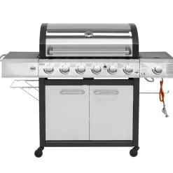 Gasgrill 'Long Beach' silbern 121 x 161 x 59,5 cm