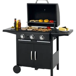 Gasgrill 'Mayfield 3' schwarz 127 x 103 x 58 cm