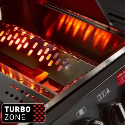 Gasgrill 'Monroe ProX 4 SIR Turbo Shadow' schwarz 153,5 x 58 x 118,5 cm