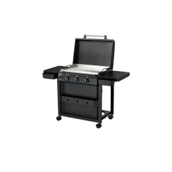 Gasgrill 'Plancha Amaro' schwarz 138,5 x 99 x 58 cm