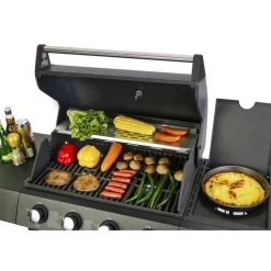 Gasgrill 'San Angelo' schwarz 110 x 120 x 48 cm