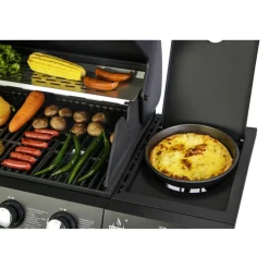 Gasgrill 'San Angelo' schwarz 110 x 120 x 48 cm