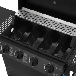 Gasgrill 'San Jose' schwarz 114 x 101,5 x 51 cm