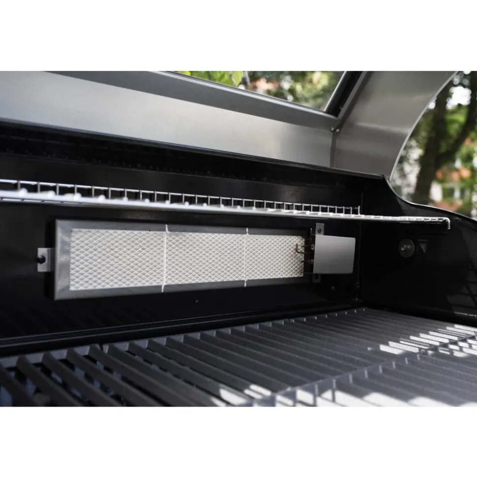 Gasgrill 'Videro G4-SK Vario+' edelstahlfarben 193,7 x 118 x 63,5 cm