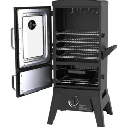 Gasgrill-Smoker 'Portland W2' schwarz 50 x 107 x 48 cm